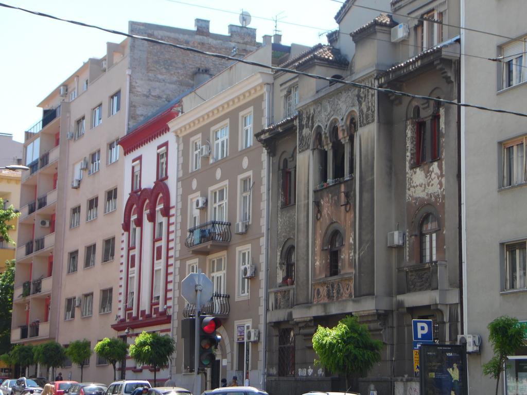 Apartment Vracar Belgrad Exteriör bild